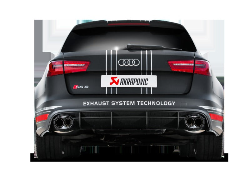 Akrapovic Evolution Line Cat Back Titanium with Carbon Tips for 2014-2017 Audi RS6 Avant (C7) - S-AU/TI/3H