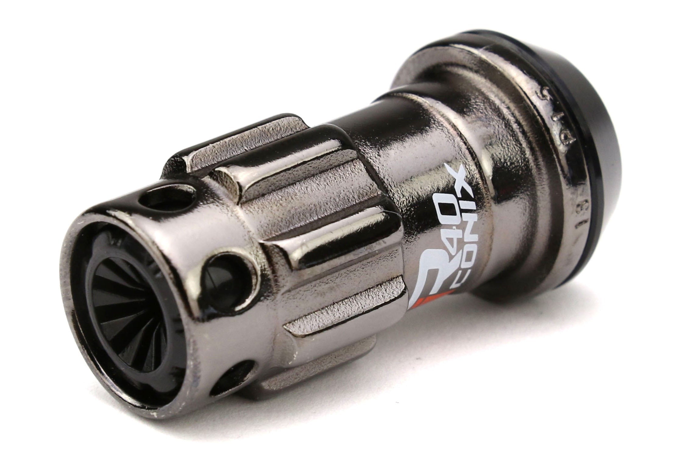 Project Kics R40 16+4 Iconix Locking Lug Nut Set w/ Black Plastic Caps M12x1.25 - Universal