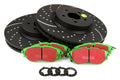 EBC S10K Greenstuff Pad and GD Rotor Rear Kit - 2022-2026 Subaru WRX VB (Manual Parking Brake)