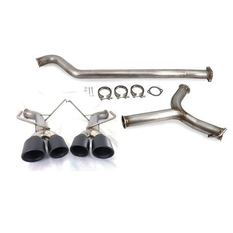 ETS Cat-Back Exhaust System w/ Muffler Resonated Blue Tips - 2022-2024 Subaru WRX