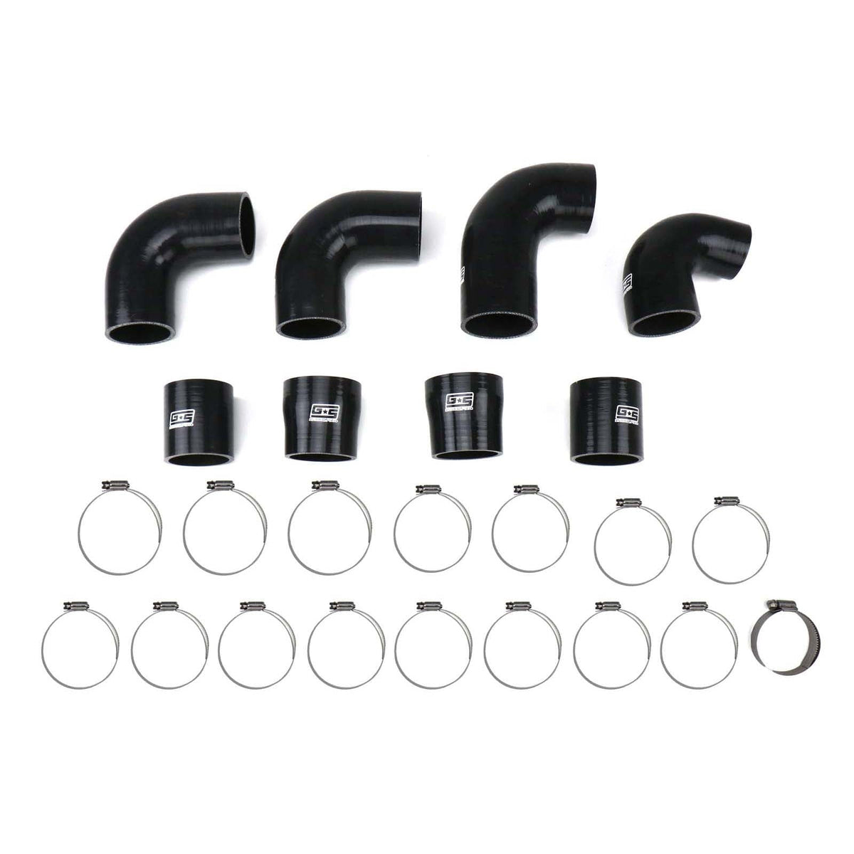 GrimmSpeed Front Mount Intercooler Piping Kit Black - 2008-2014 Subaru STI