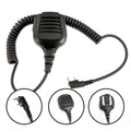 Rugged Radios PATROL Moto Kit - Ear Piece and Hand Mic With Black RDH-X -Business Band Radio