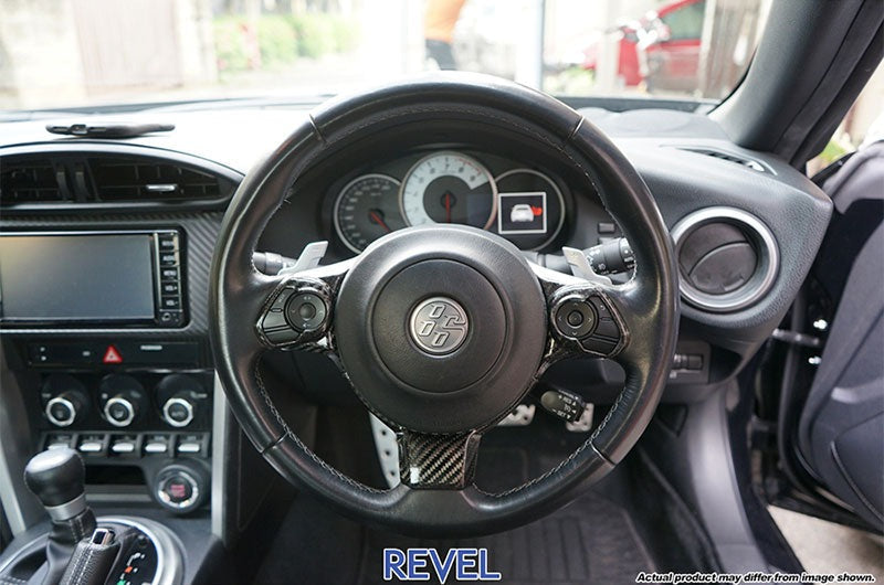 Revel GT Dry Carbon Steering Wheel Cover Inserts 3PC - 2017-2021 Subaru BRZ / Toyota 86