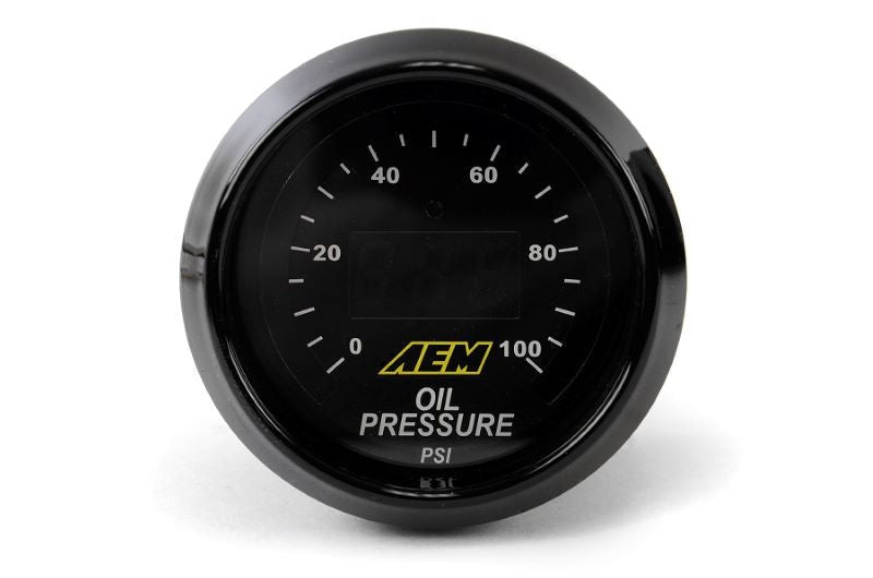 AEM Oil/Fuel Pressure Gauge Digital 52mm - Universal