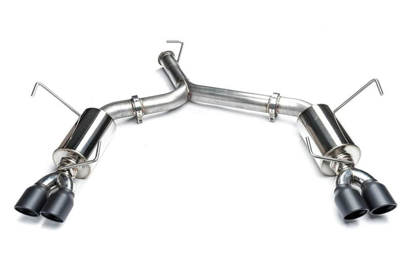 ETS Cat-Back Exhaust System w/Muffler Non-Resonated Stealth Black Tips - 2022-2024 Subaru WRX