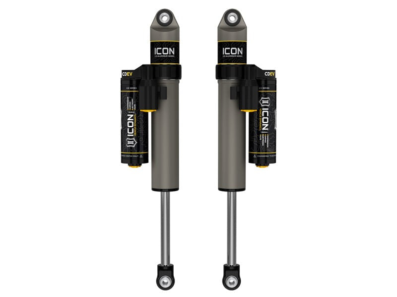ICON 2021+ Ford F150 2WD 0-1in Lift Rear V.S. 2.5 Alum. Series Shocks Piggyback Res. w/ CDEV - Pair