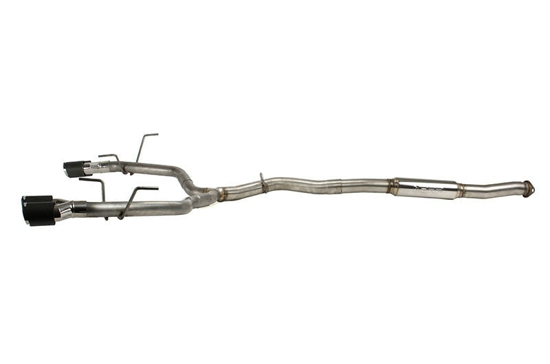 MBRP Race 3in Quad Carbon Fiber Tip Cat Back Exhaust - 2015-2021 Subaru WRX / STI