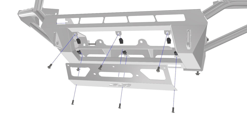 3rd Gen Tacoma Dakar Hybrid Front Bumper 16-23 Toyota Tacoma CBI Offroad
