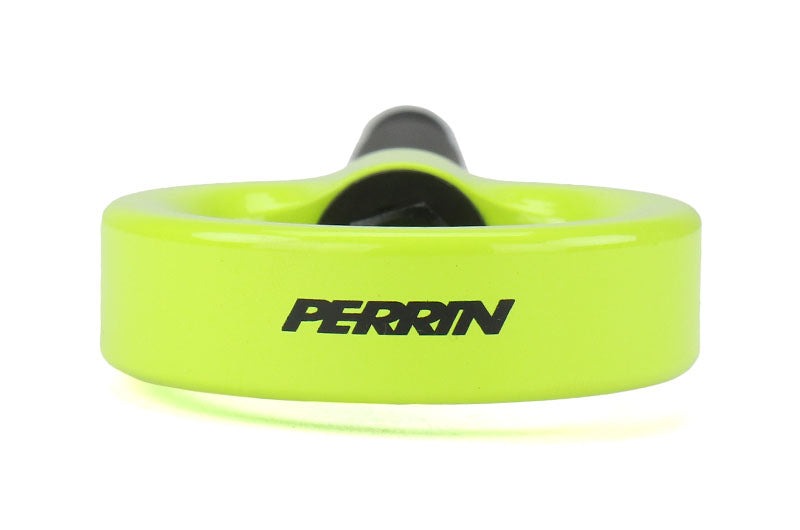 PERRIN Performance Rear Tow Hook Kit Neon Yellow - 2015-2021 Subaru WRX / STI