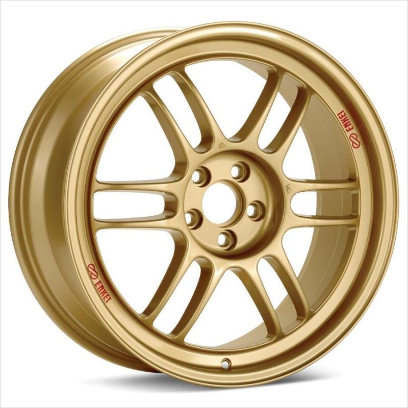Enkei RPF1 18x9.5 5x114.3 38mm Offset 73mm Bore - Gold (Single Wheel) (STI w/ Brembos Require Wheel Spacers)