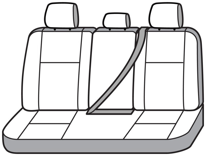 Covercraft 15-21 Ford Transit Polycotton SeatSaver Custom Third Row Seat Covers-Taupe