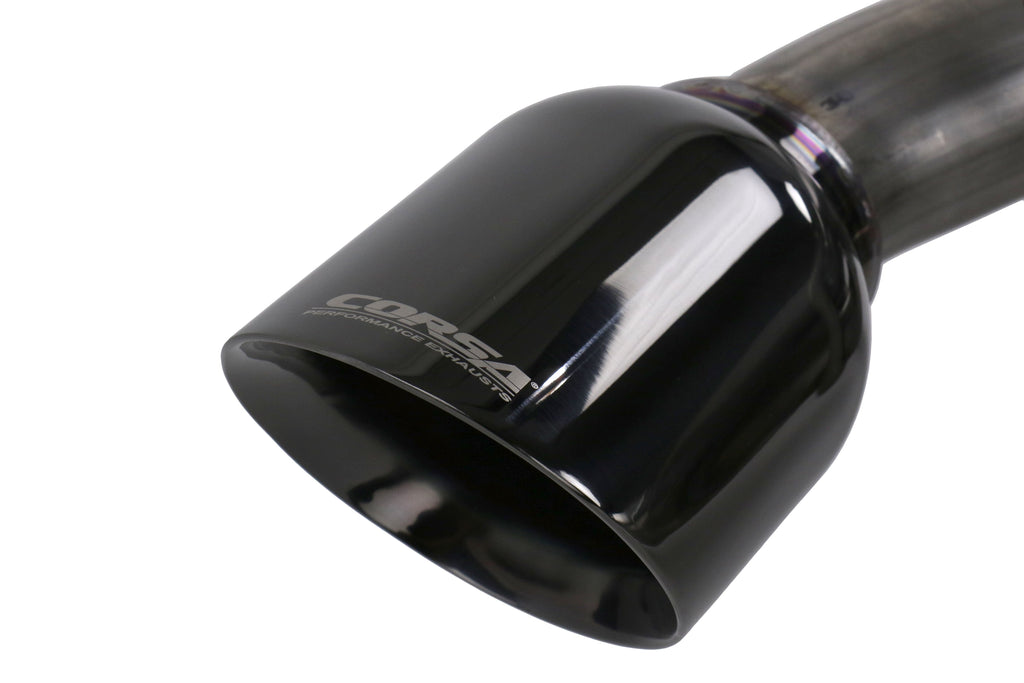 Corsa 2.5in Cat Back Exhuast System w/ Polished Black Tips - 2013-2016 Scion FR-S / 2013-2024 Subaru BRZ / 2017-2019 Toyota 86