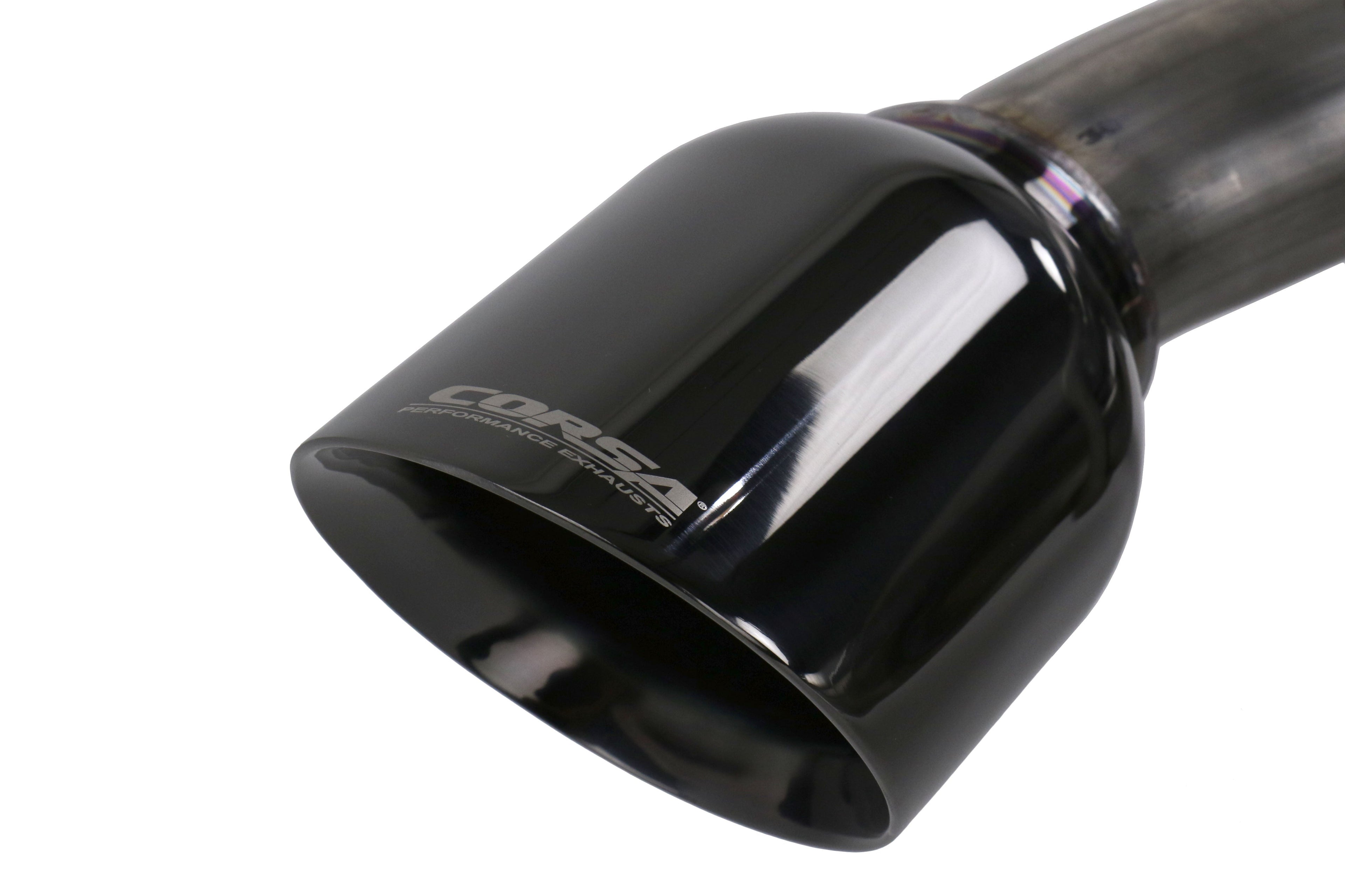 Corsa 2.5in Cat Back Exhuast System w/ Polished Black Tips - 2013-2016 Scion FR-S / 2013-2024 Subaru BRZ / 2017-2019 Toyota 86
