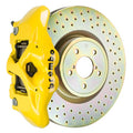 Brembo GT Systems Monobloc 4 Piston 326mm Cross Drilled Yellow - Subaru Models (inc. 2002-2014 WRX)