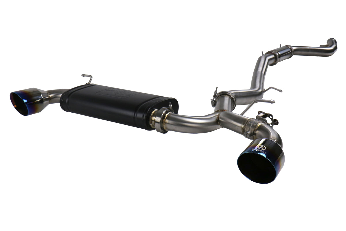 aFe Takeda Cat-Back Stainless Steel Cat-Back Exhaust System w/Blue Flame Tips - 2020-2026 Toyota Supra