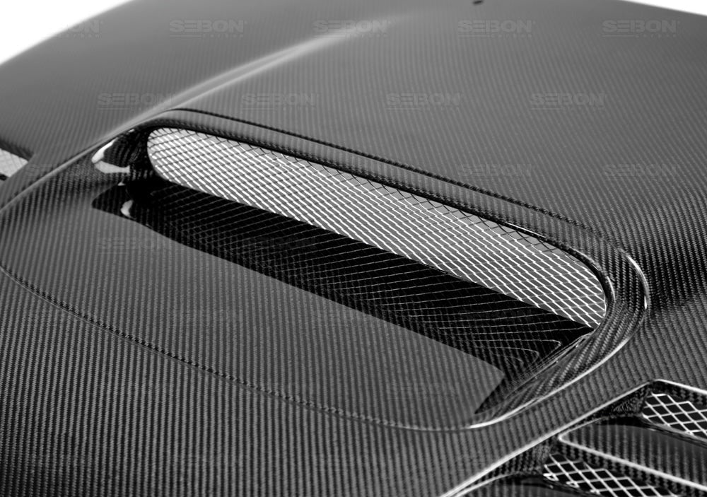 Seibon Carbon Fiber CWII Style Hood - 2008-2014 Subaru WRX / STI