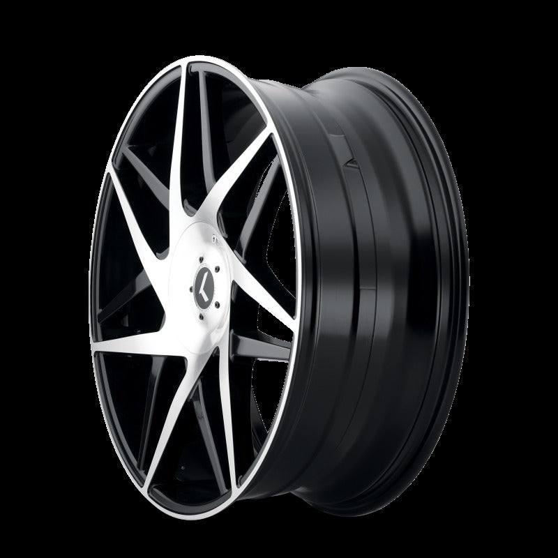 Kraze KR192 Phase 22x8.5 5x112/114.3 +38 Offset Gloss Black Machined Wheel