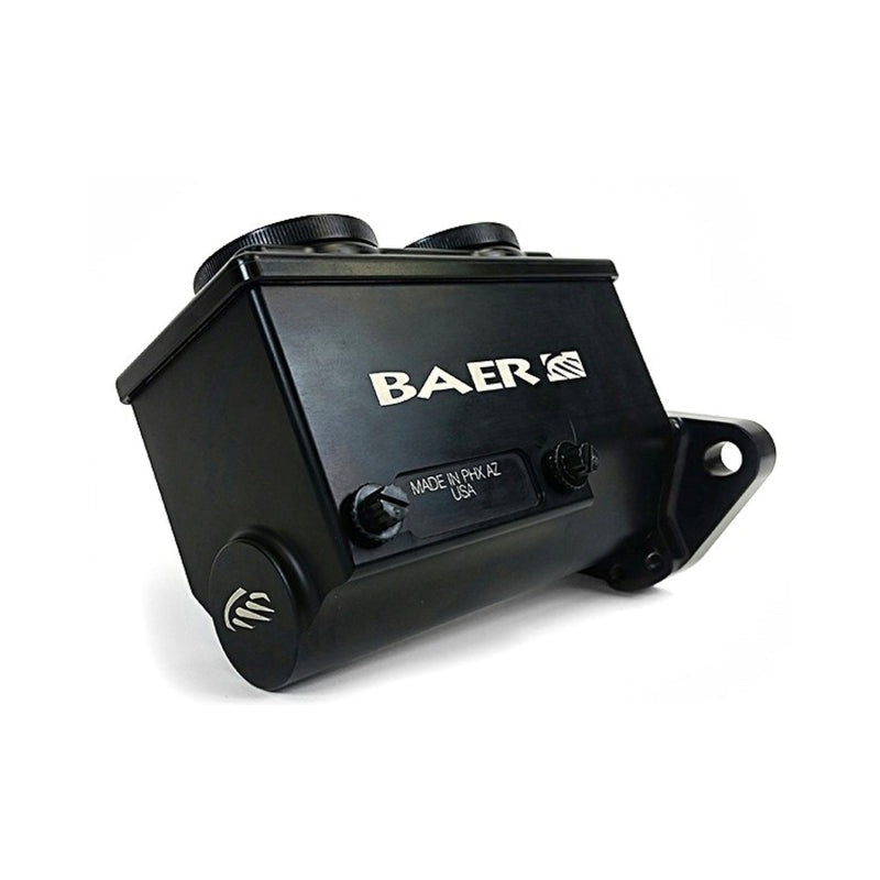 Baer Brakes GM/Ford 1in Bore Remaster 2-Bolt Left Port Master Cylinder Assembly - Black