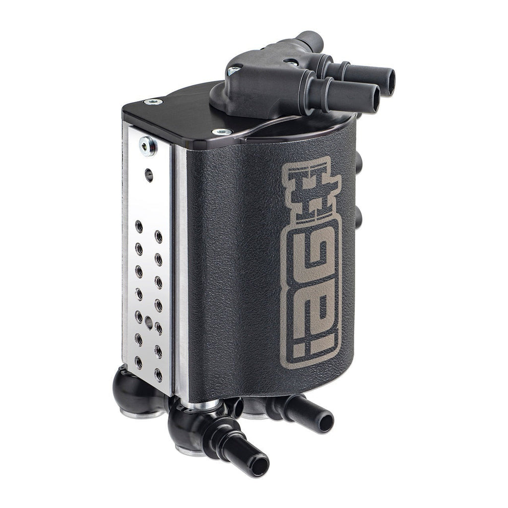IAG Performance V4 Air Oil Separator AOS - Black - 2004-2007 Subaru STI / 2006-2007 WRX
