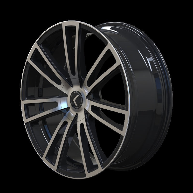 Kraze KR183 Spectra 22x8.5 5x110/127 +38 Offset Gloss Black Machined Wheel