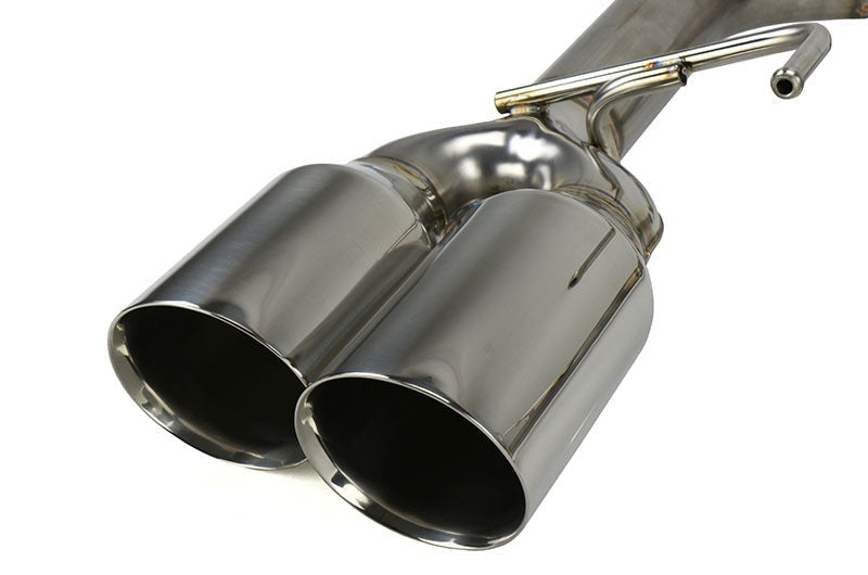 Remark Axle Back Exhaust Muffler Delete Stainless Double Wall 4in Tips - 2015-2021 Subaru WRX / 2015-2021 STI