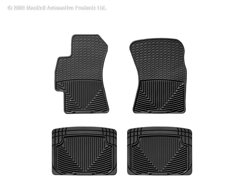 WeatherTech Rear Rubber Floor Mats - Black - 2010-2014 Subaru Legacy / Outback