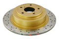 DBA 4000 Series Drilled & Slotted Rear Rotor - 2001-2004 Subaru Outback 2.5L / 3.0 H6