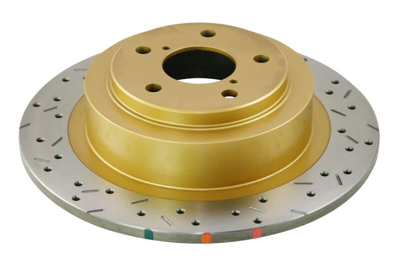 DBA 4000 Series Drilled & Slotted Rear Rotor - 2001-2004 Subaru Outback 2.5L / 3.0 H6