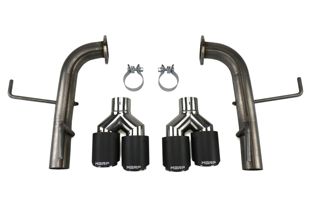 MBRP 2.5in Quad Carbon Fiber Tip Axle Back Exhaust - 2015-2021 Subaru WRX / STI