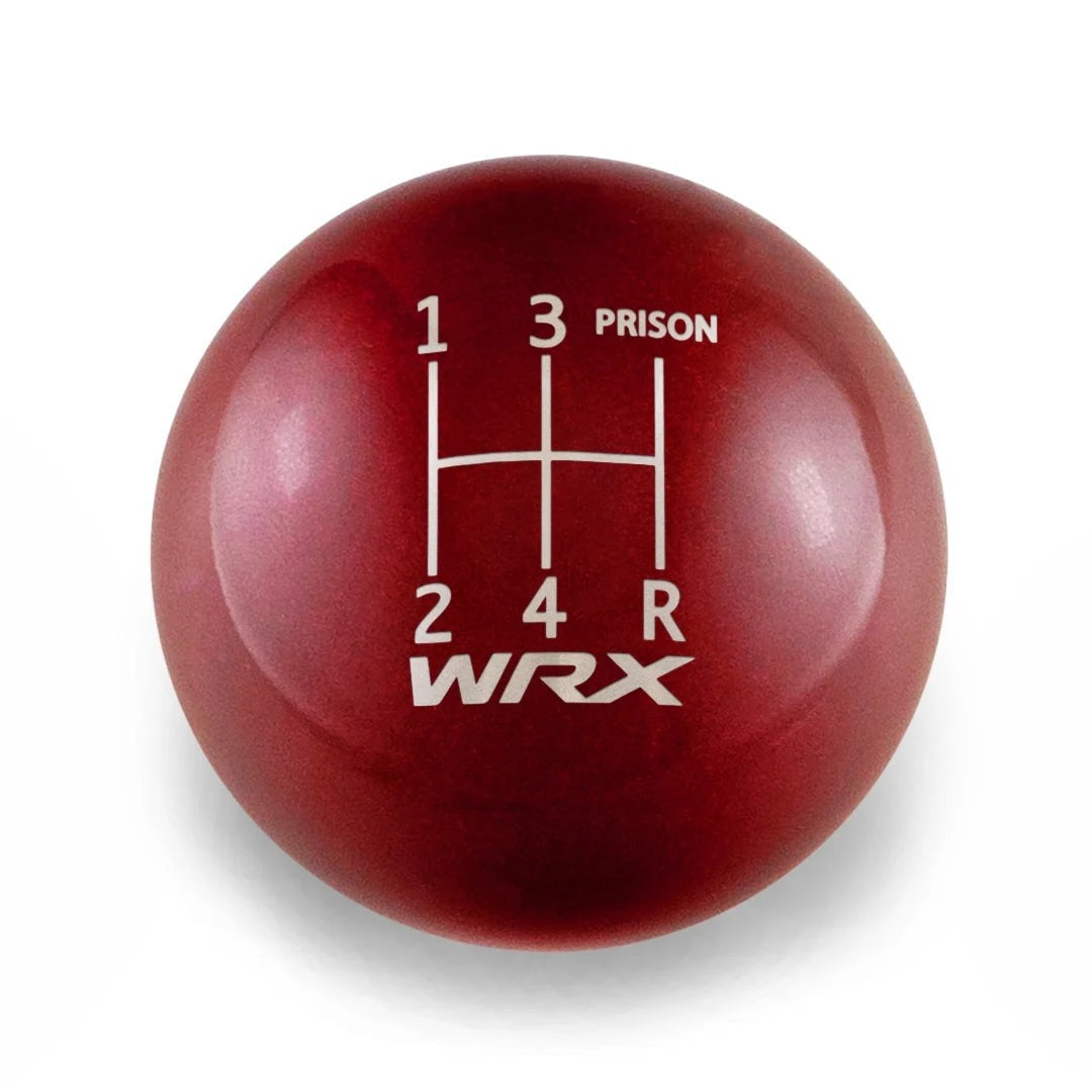 Billetworkz Weighted Shift Knob - 5 Speed WRX Jail-Prison Engraving - Subaru WRX