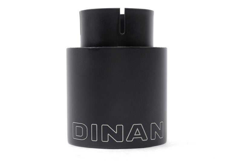 Dinan Double-Walled 4in Clamp-On Exhaust Tip - Black - 4in Outlet / 2.75in Inlet
