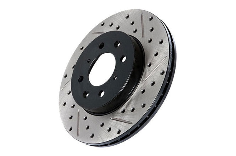 Stoptech Slotted/Drilled Rotor Front Left - 2015-2021 Subaru WRX