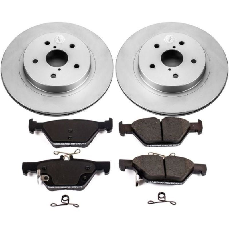 Power Stop Z17 Evolution Geomet Coated Brake Kit - Rear - 2015-2018 Subaru Legacy