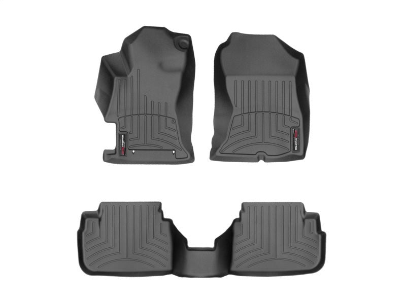 WeatherTech Front & Rear FloorLiner - Black - 2018-2023 Subaru Crosstrek / 2017-2023 Subaru Impreza