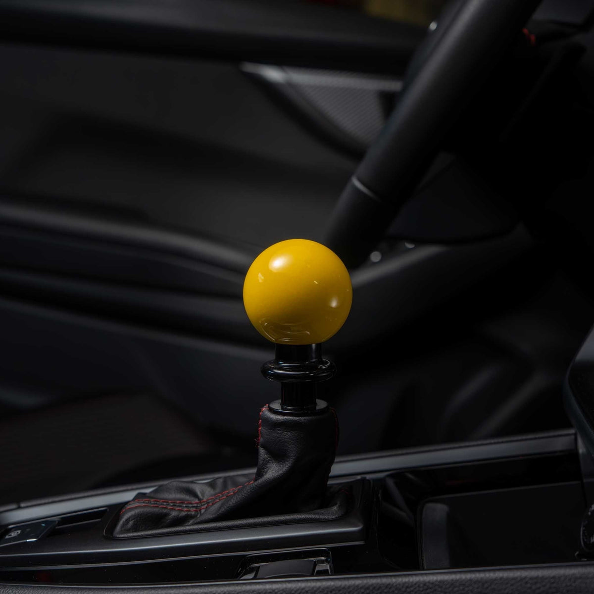 Billetworkz Automatic Shifter - Gloss Yellow - Fits Subaru CVT: WRX (2022+), Crosstrek (2024+), Forester (2025+), Impreza (2024+), Legacy/Outback (2015+)