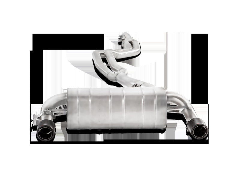 Akrapovic Evolution Line Cat Back Stainless Steel with Carbon Tips (Req. Link Pipe) for 2016-2017 BMW 340i (F30 F31) - MTP-BM/SS/2H
