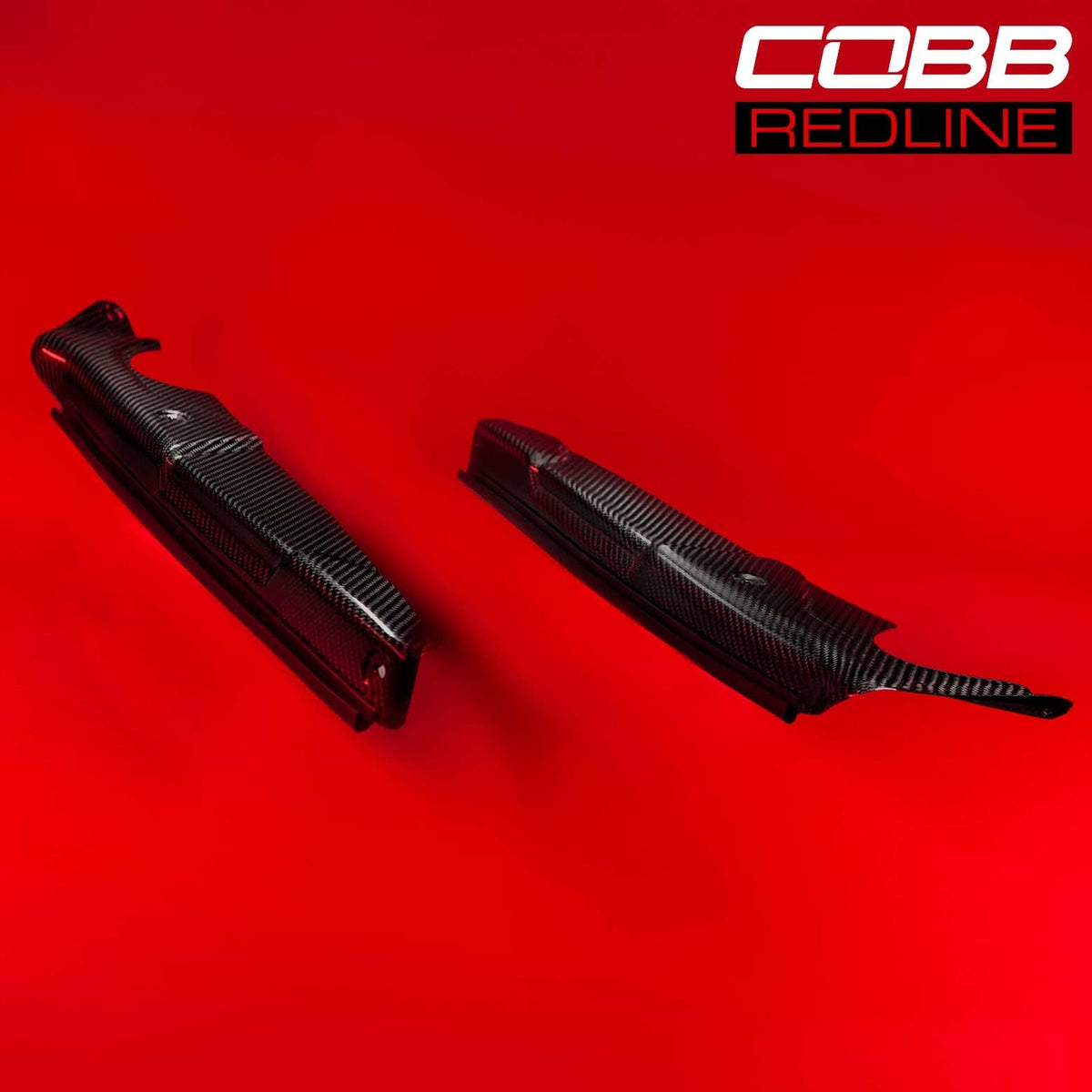 COBB Redline Gloss Carbon Fender Shrouds - 2015-2021 Subaru WRX / STI Inc. 2018 TYPE RA & 2019 S209)