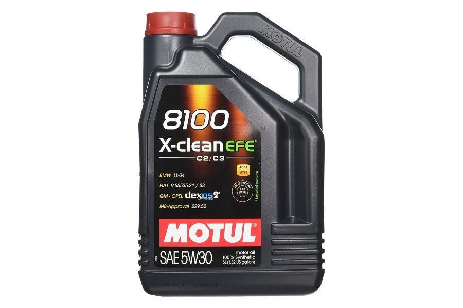 Motul 8100 X-Clean EFE 5W30 Synthetic Engine Oil (5 Liter Jug)