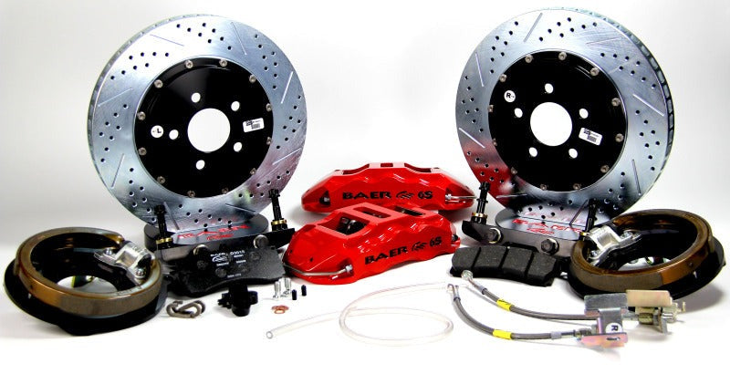 Baer Brakes 67-73 Ford Mustang 14in Extreme+ Rear SDZ Brake Kit - Fire Red
