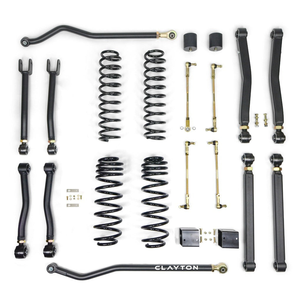CLAYTON OFF ROAD Jeep Wrangler 3.5" OVERLAND+ Lift Kit 2018-PRESENT, JL 3009035