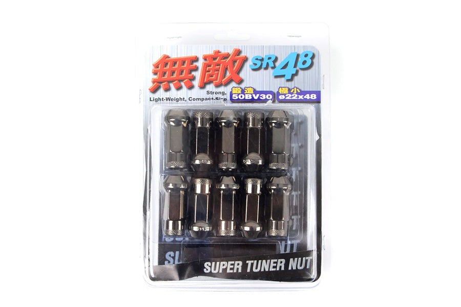 Wheel Mate Muteki SR48 Open End Lug Nuts - Titanium 12x1.25 48mm