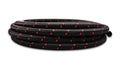 Vibrant Performance 10ft Roll of Black Red Nylon Braid Flex Hose, AN -12, Hose ID: 0.68in, Performance Hose & Fluid/Air Plumbing - Part 11972R