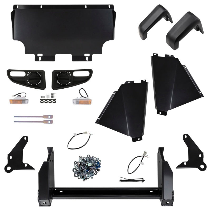 ARB Bull Bar Grey Srs Flare Arb Fog Prado 03 On