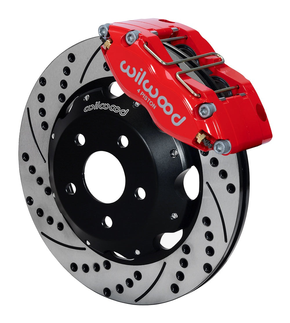 Wilwood Dynapro Radial 12.00in Front Kit Drilled / Slotted Red - 2002-2005 Subaru WRX / 2001-2008 Forester / 1999-2007 Impreza / 2000-2002 Legacy / 2005-2006 Saab 9-2X