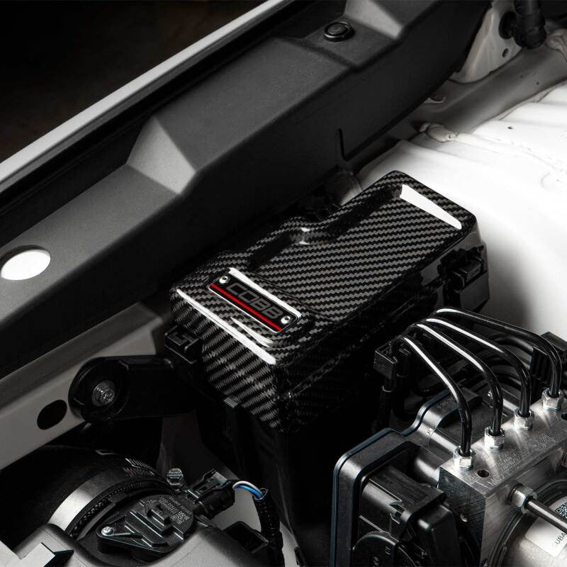 COBB Redline Carbon Fiber Fuse Cover (Passenger Side) - 2022-2026 Subaru WRX
