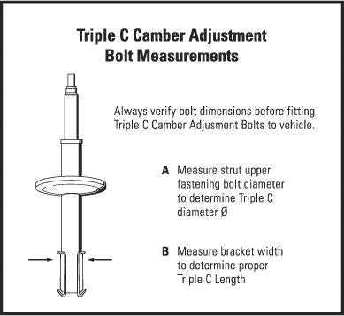H&R TC114 Triple Camber Adjustment Bolts - 14mm - Universal
