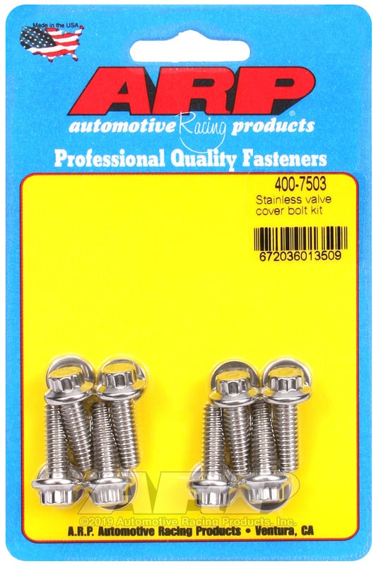 ARP Cast Aluminum Valve Cover 1/4in 12pt Bolt Kit