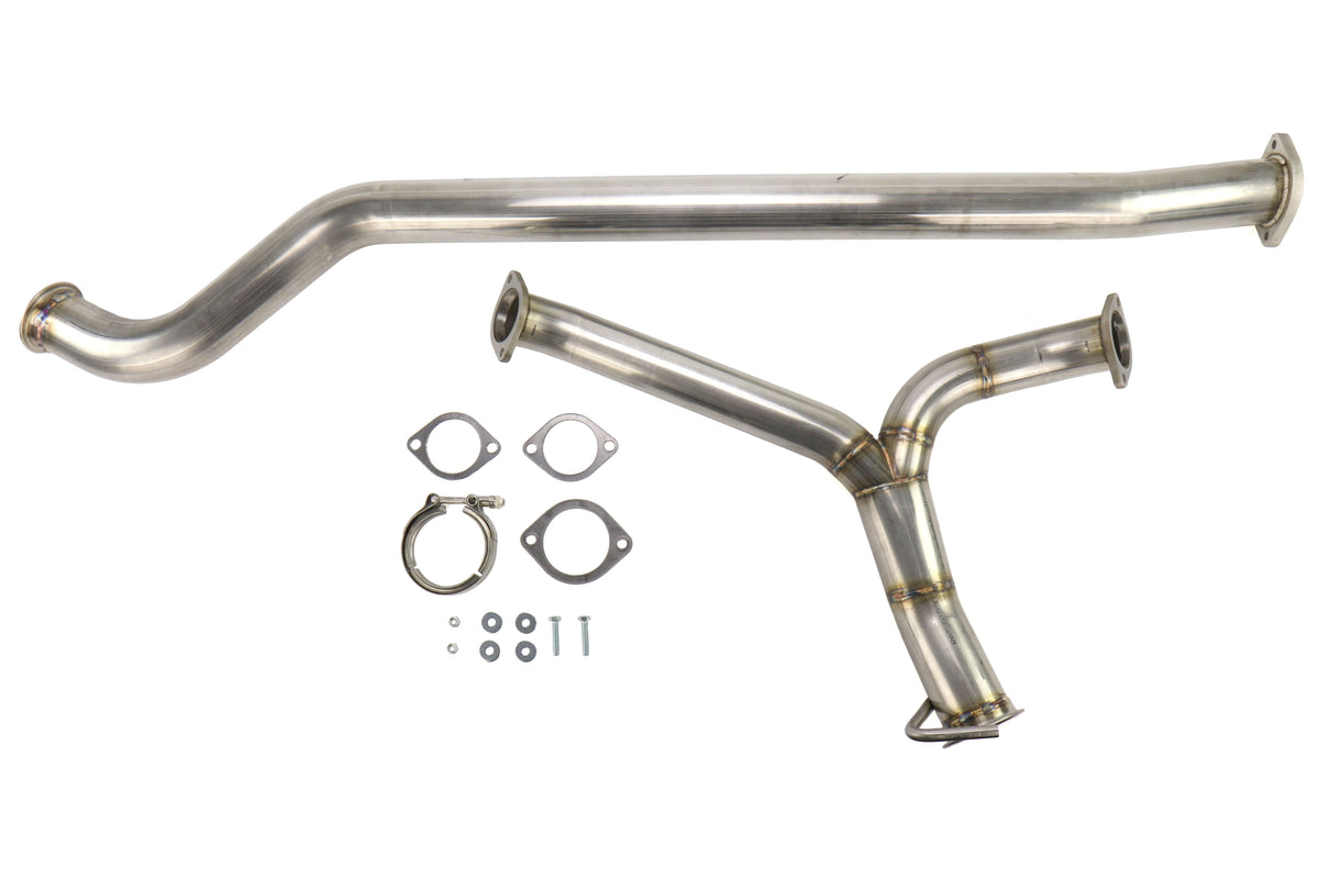 ETS Non Resonated Stainless Steel Mid Pipes - 2015-2021 Subaru WRX / STI