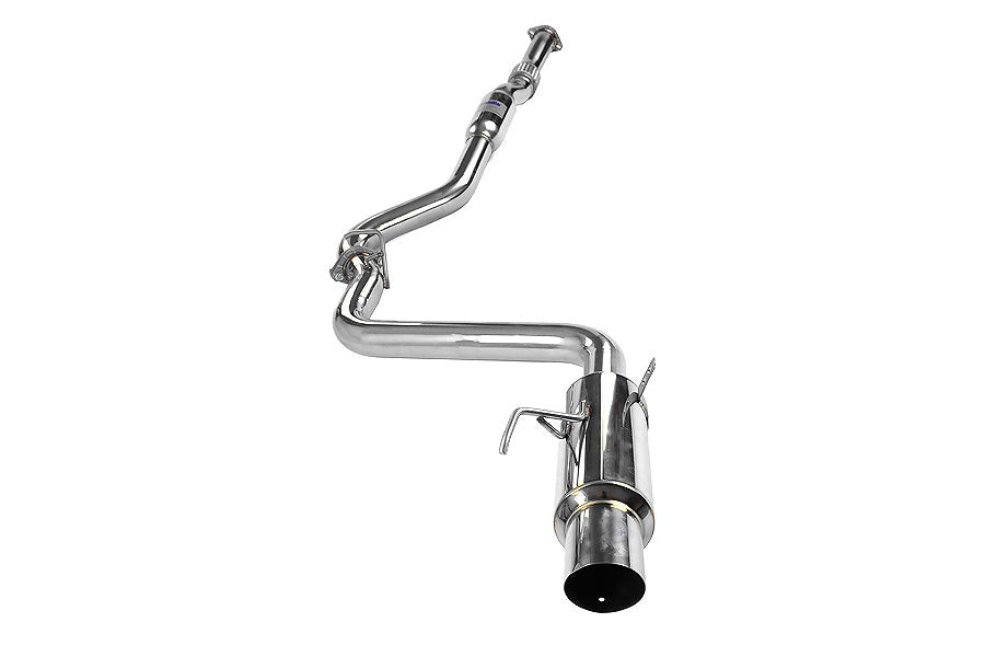 Invidia N1 Single Exit Cat Back Exhaust - Stainless Steel Tip - 2008-2014 Subaru WRX Sedan / 2011-2014 STI Sedan