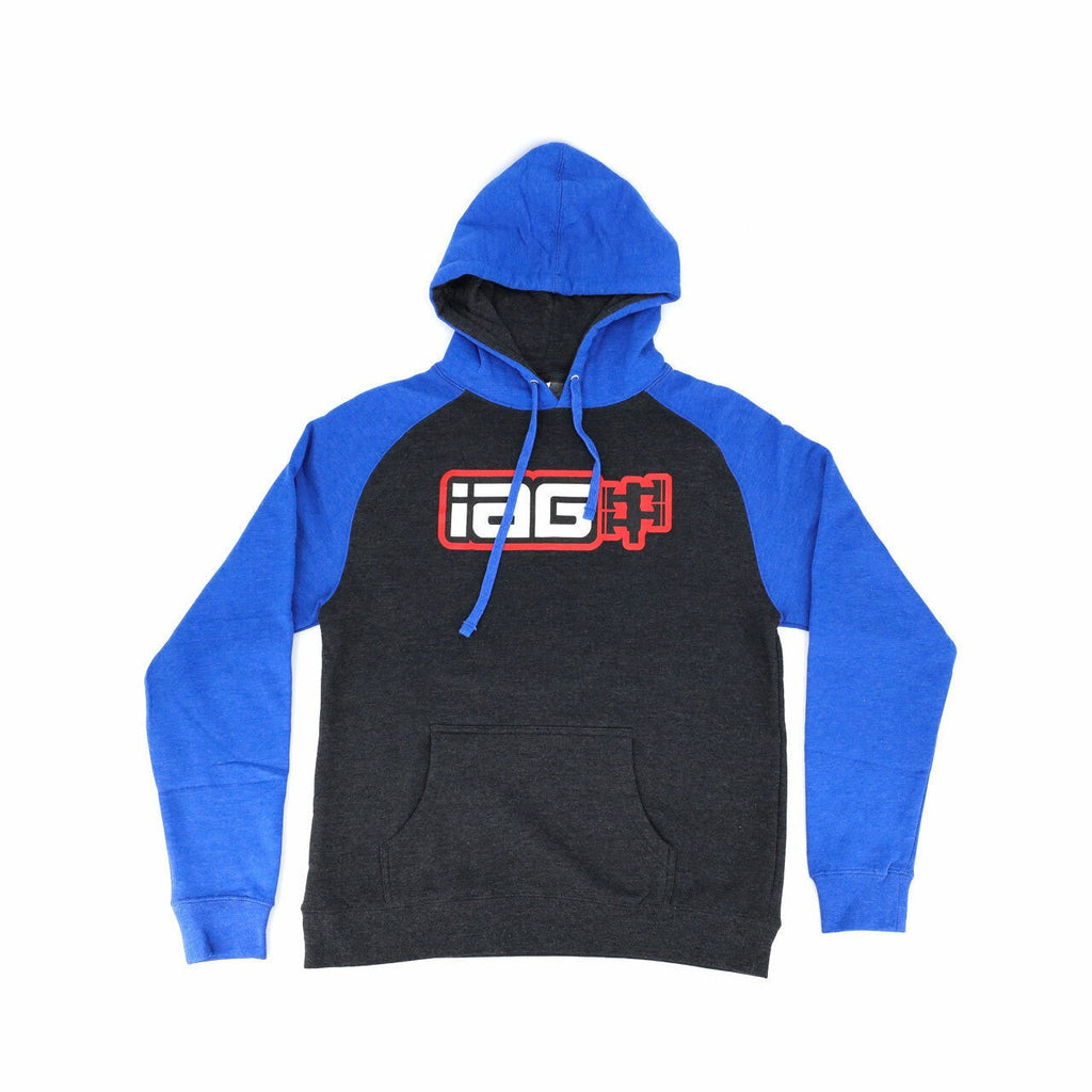 IAG Performance IAG Boxer Logo Hoodie (Black & Blue) - Size L